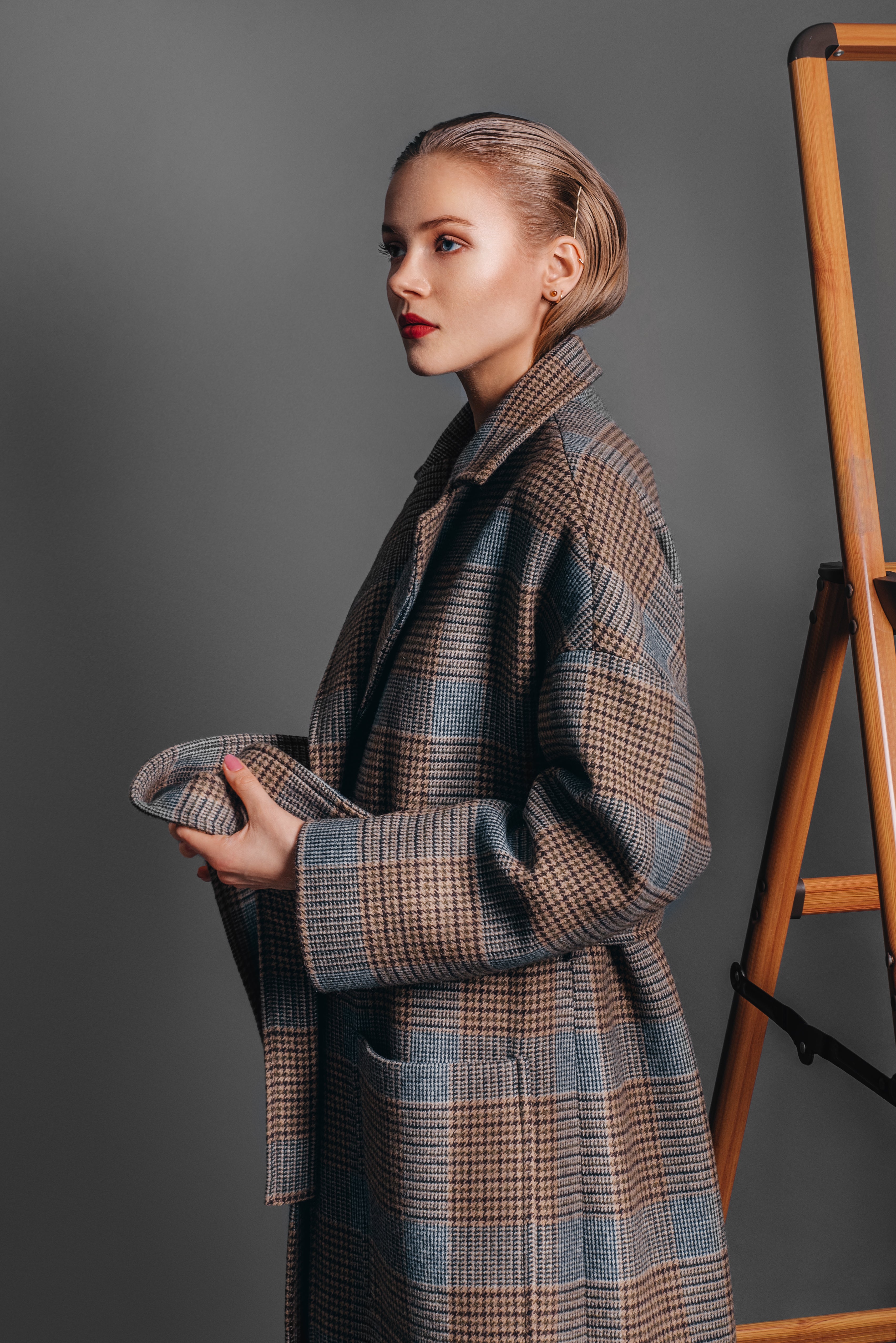 Ilgas susiaučiamas paltas